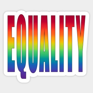 Pride and Equality Sticker